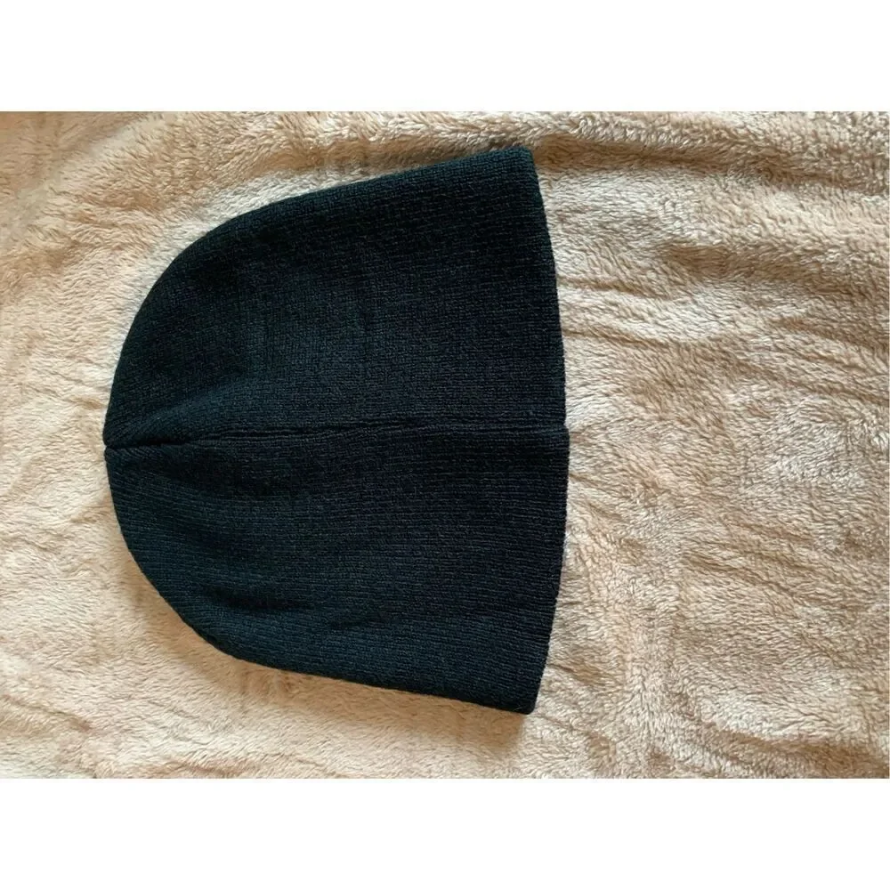Disney Girls OS Black MINNIE MOUSE Knit Hat Pink Polka Dot‎ Bow kids winter cap